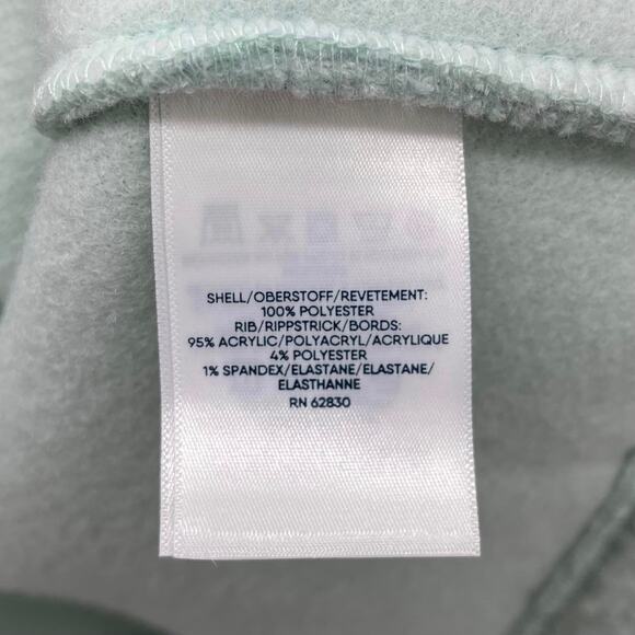 Land’s End Mint Green Cozy Boucle Fleece Pullover - Picture 6 of 7